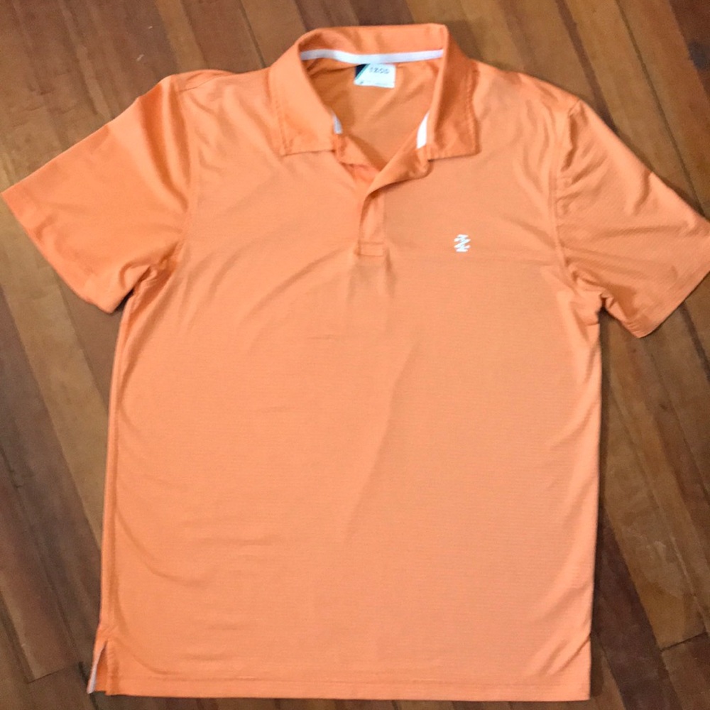 Men's Izod Golf Short Sleeve Orange Polo